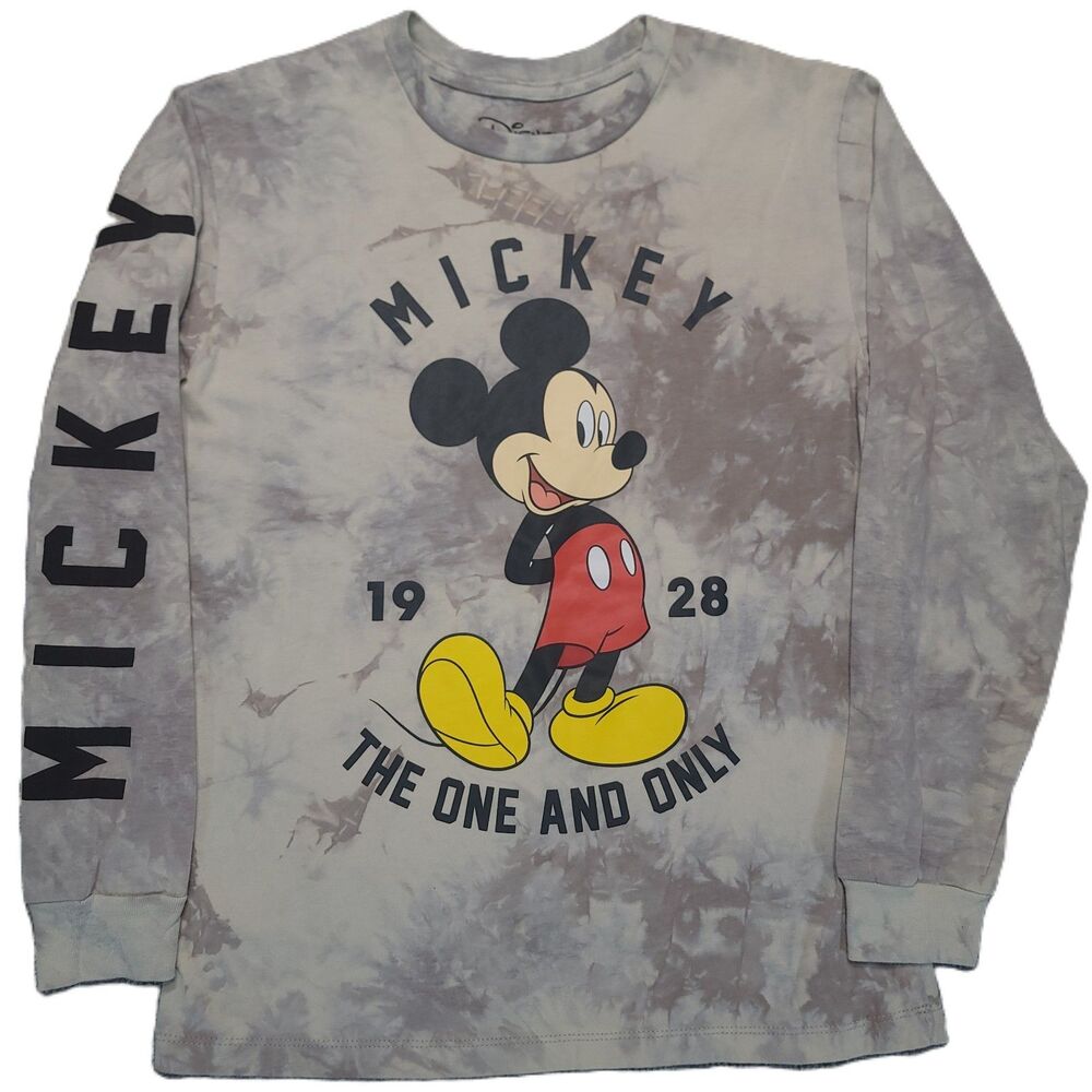 Disney Mickey Mouse Long Sleeve Shirt Womens M "The One and Only 1928" Tie-Dye - Picture 8 of 10